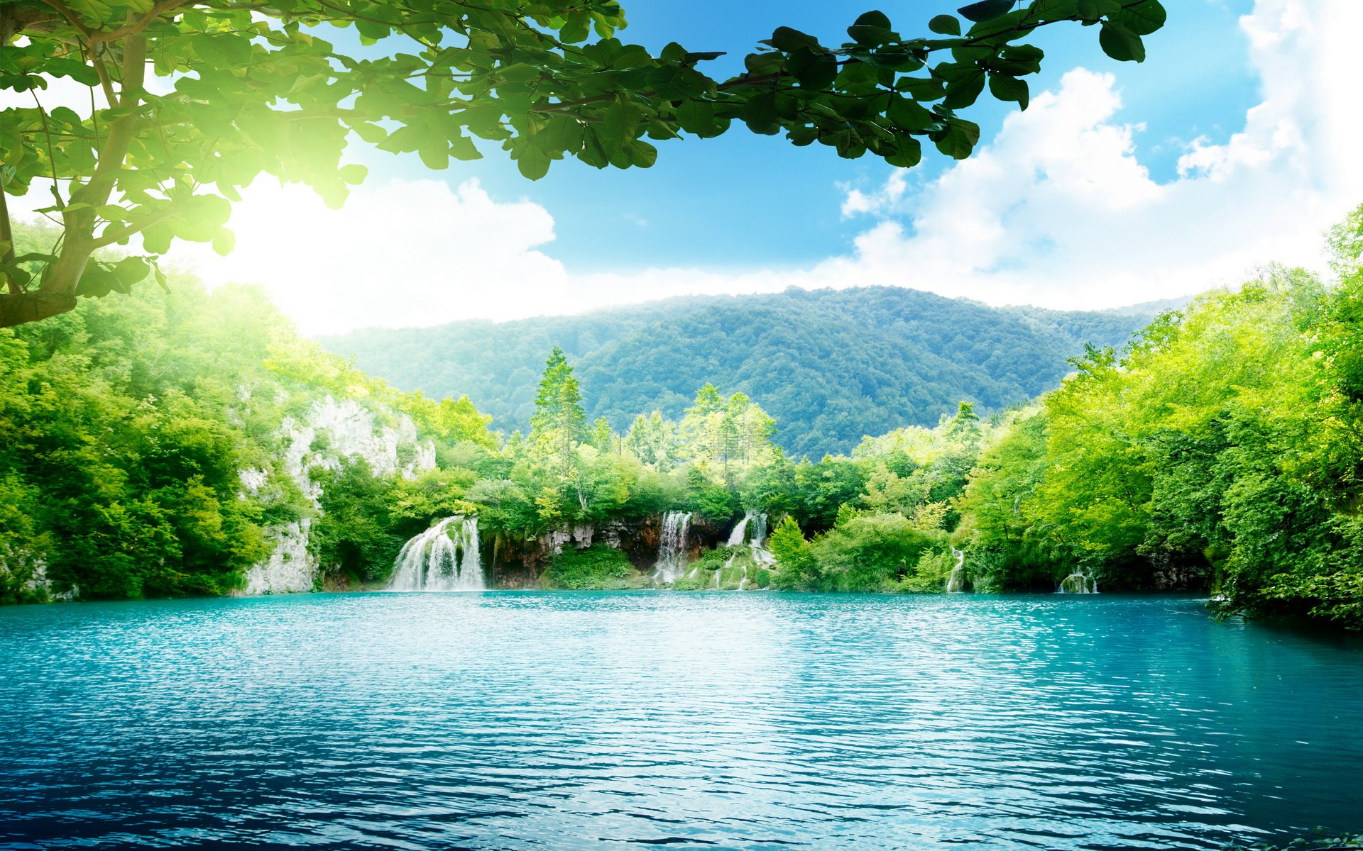 Serene Nature Lake HD Wallpaper: Tranquil Waters & Lush Greenery ...