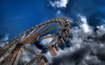 man made ferris wheel HD Desktop Wallpaper | Background Image