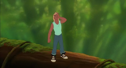 HD wallpaper from Ferngully: The Last Rainforest, featuring a character in a forest background.