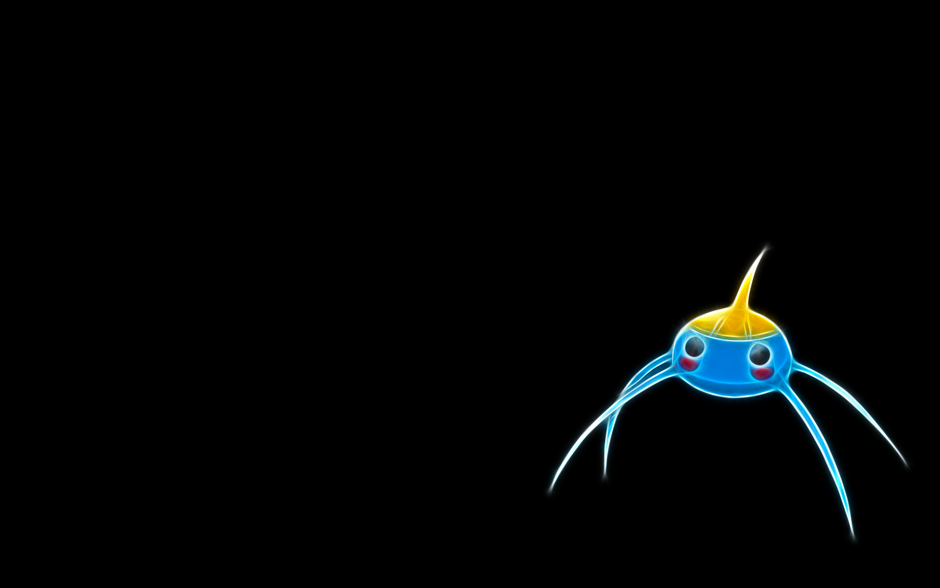 HD PC desktop wallpaper featuring the Pokémon Drifloon against a black background from the video game series.