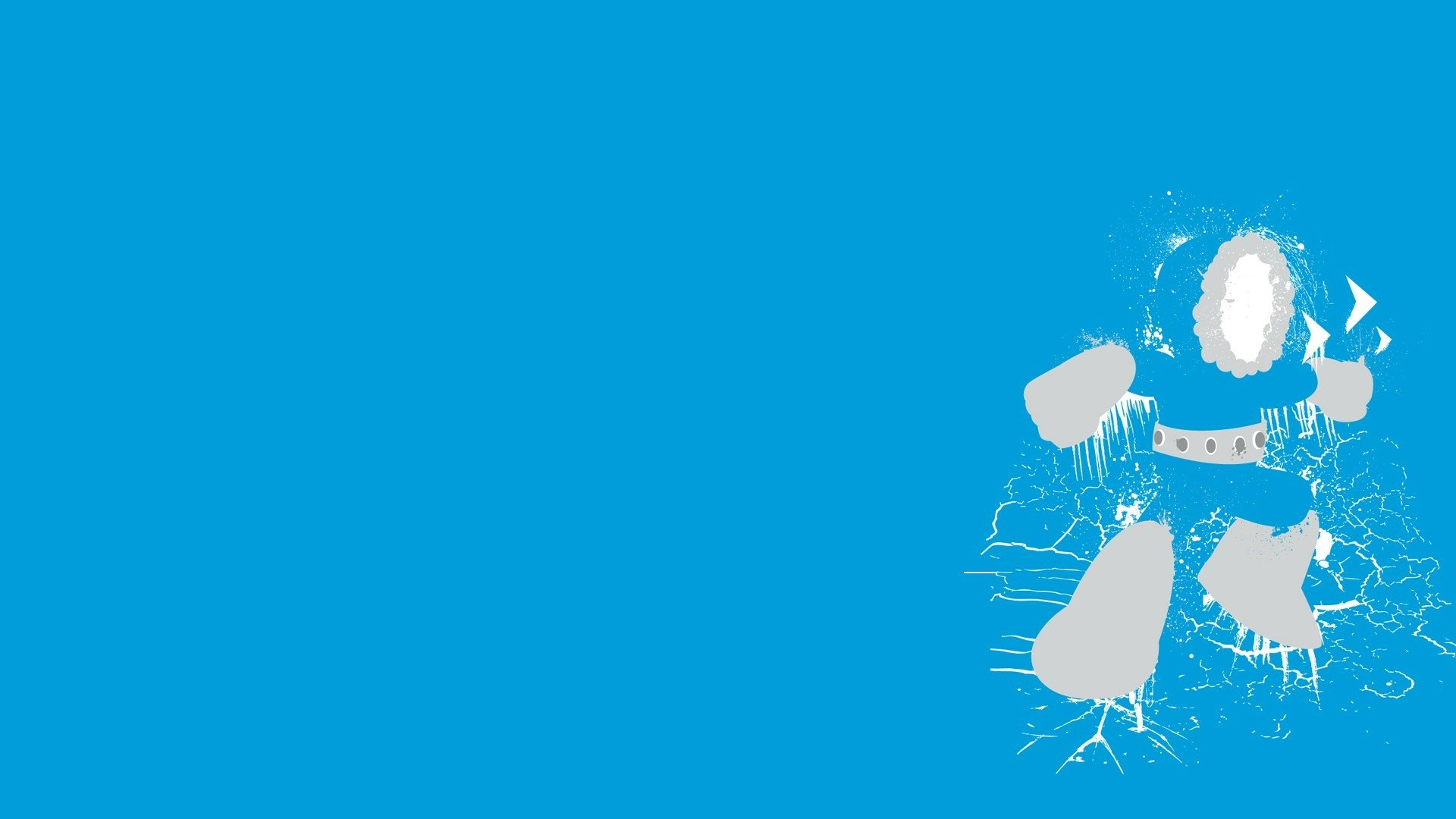 Download Minimalist Ice Man (Mega Man) Video Game Mega Man Minimalist Gaming HD Wallpaper