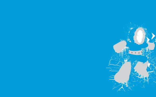 minimalist Ice Man (Mega Man) video game Mega Man Minimalist Gaming HD Desktop Wallpaper | Background Image