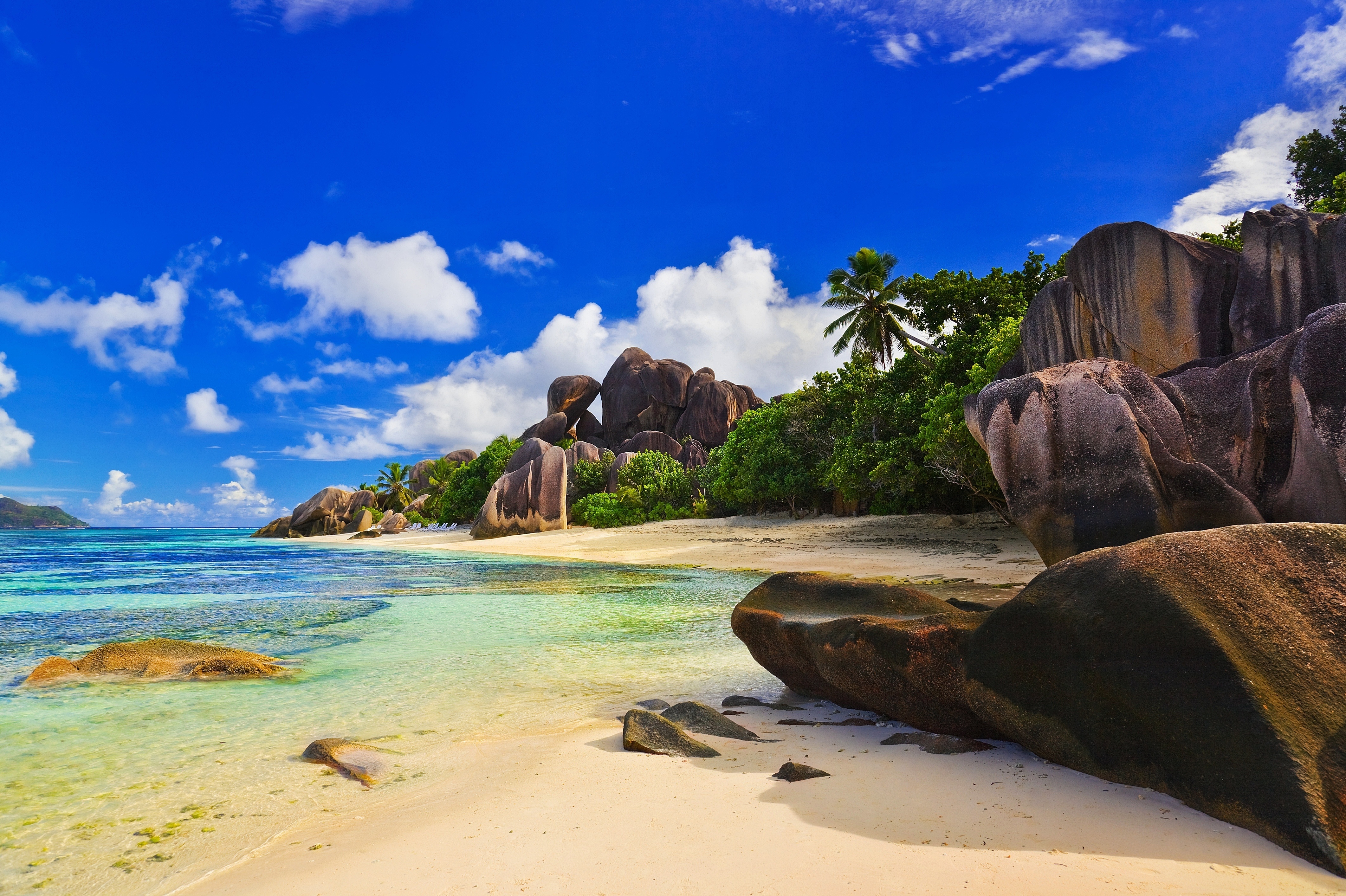 The Paradise of a Seychelles' Beach