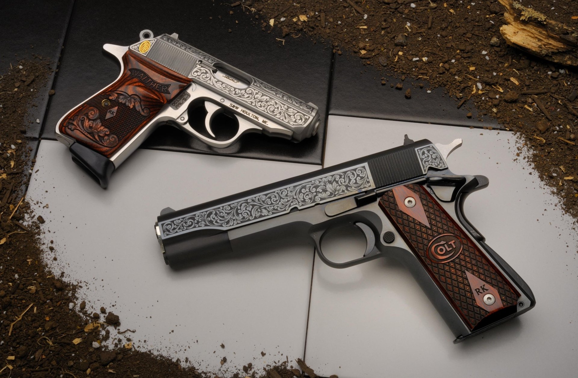 Download Man Made Colt Pistol HD Wallpaper
