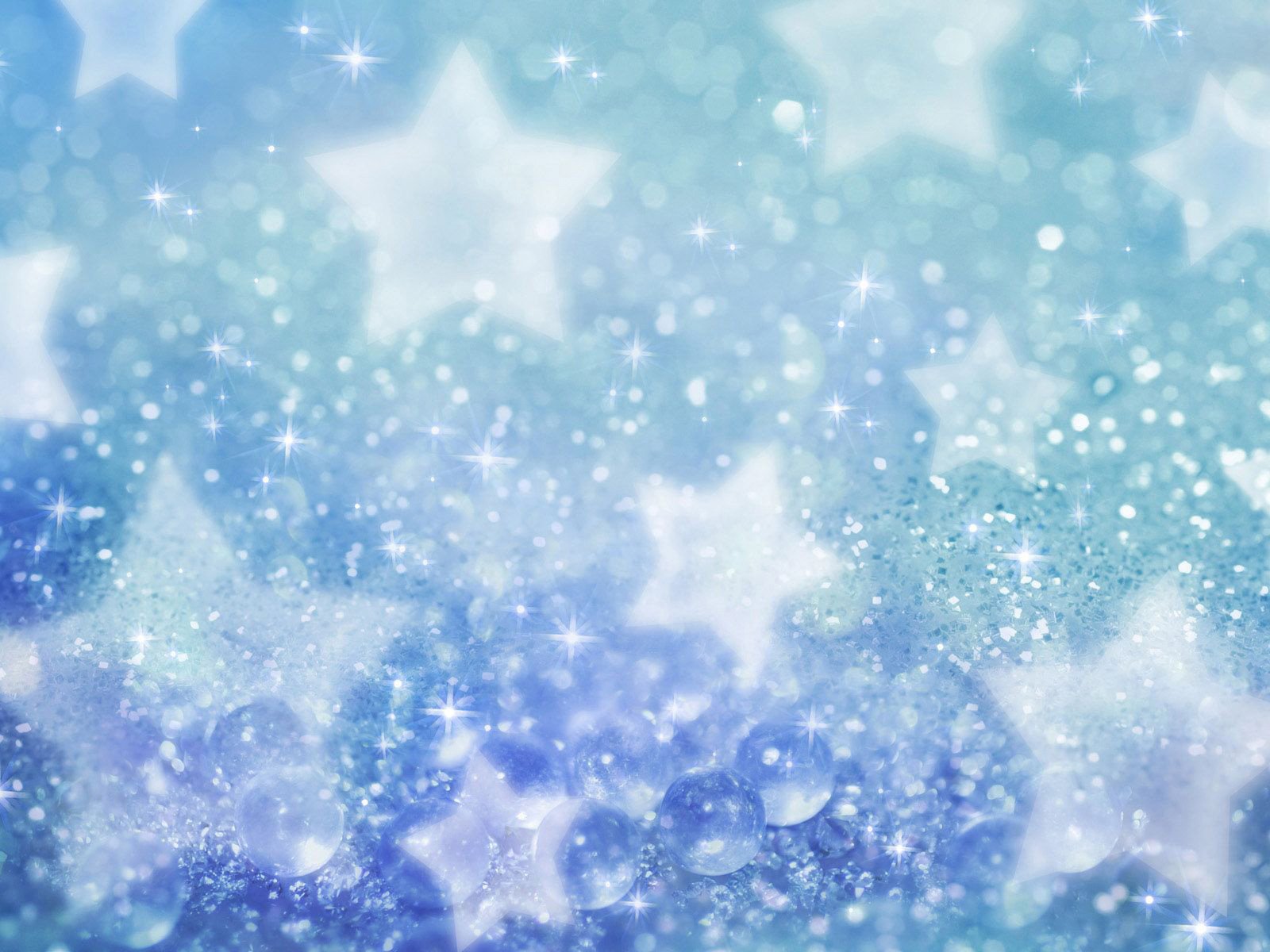 HD abstract PC desktop wallpaper featuring a soft, sparkling star pattern in cool blue tones with a dreamy, glittery texture.