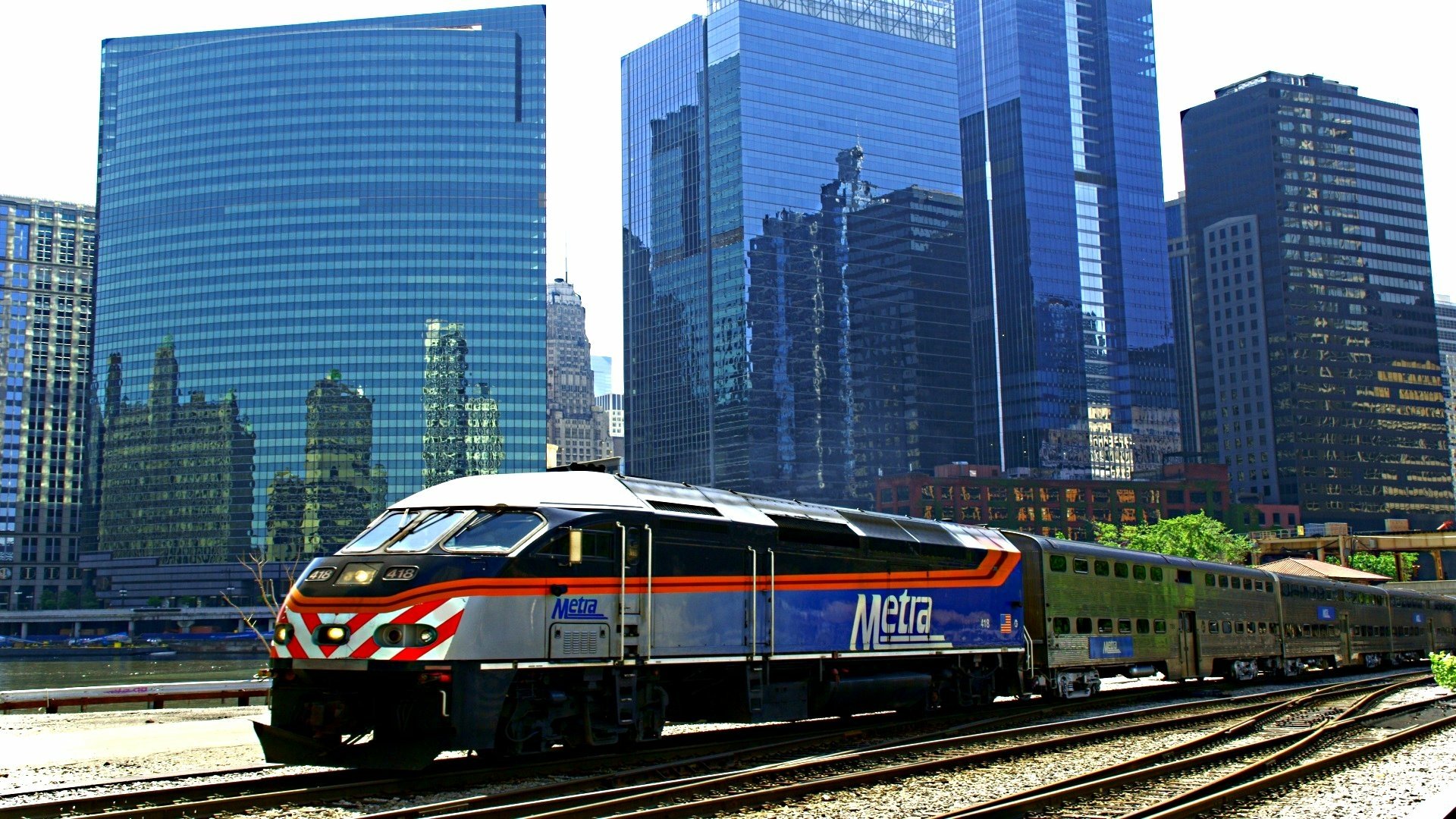 Metra City Express — Urban Train HD Wallpaper | 1920x1080 | Wallpaper Abyss