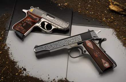 man made colt pistol HD Desktop Wallpaper | Background Image