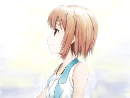 Yō Kasukabe from the anime Problem Children Are Coming from Another World, Aren't They? shown in a soft, HD desktop wallpaper style.