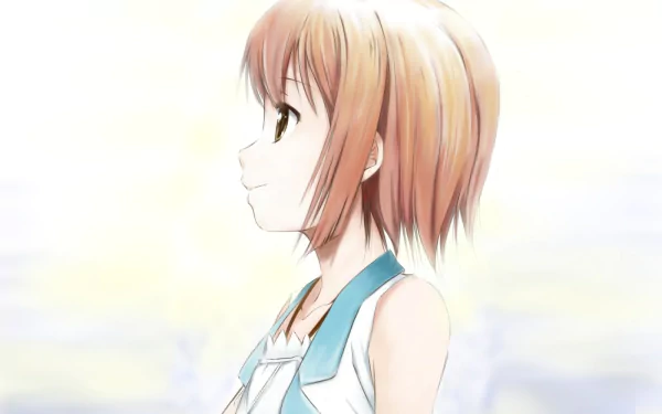 Yō Kasukabe from the anime Problem Children Are Coming from Another World, Aren't They? shown in a soft, HD desktop wallpaper style.