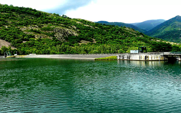 man made dam HD Desktop Wallpaper | Background Image