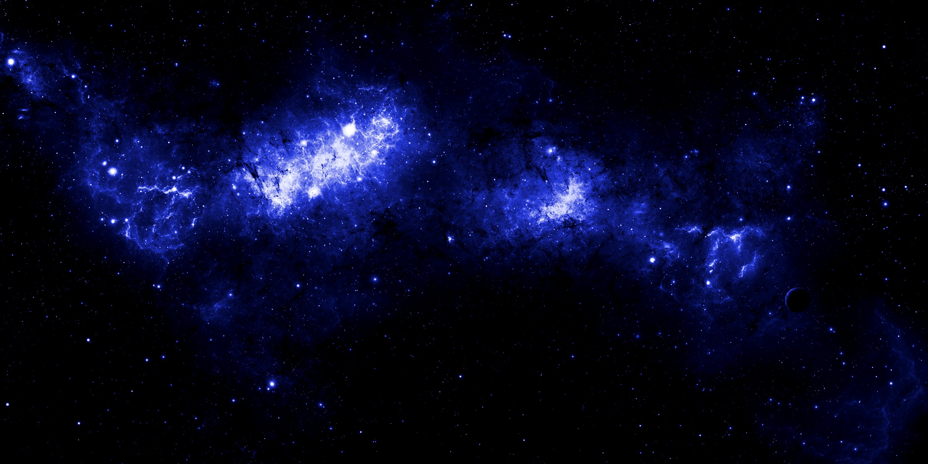 Universe Desktop Background Blue