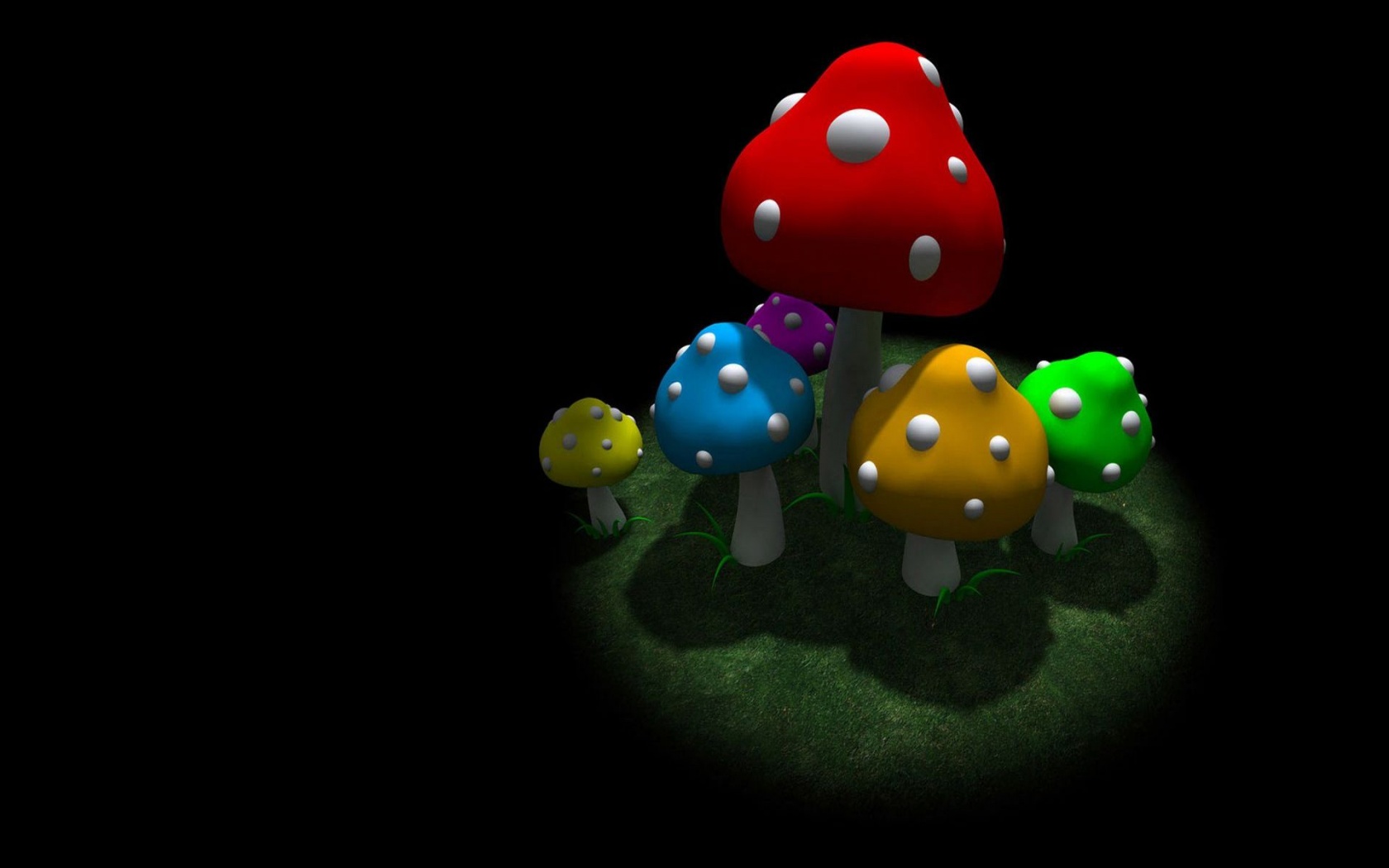 3d deals mushroom wallpaper