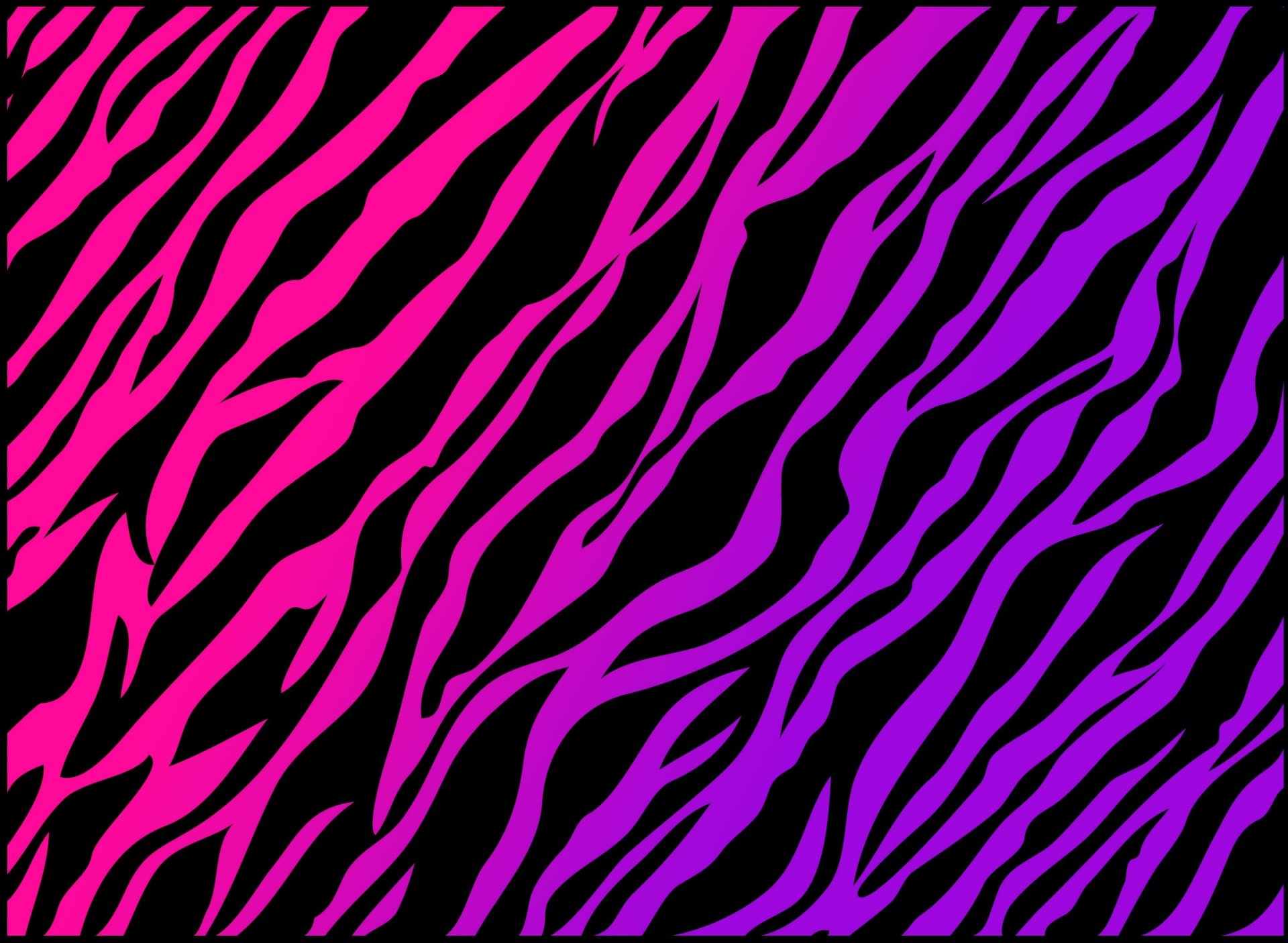 HD PC desktop wallpaper featuring an abstract, artistic design with flowing zebra-like stripes in vibrant pink and purple hues.