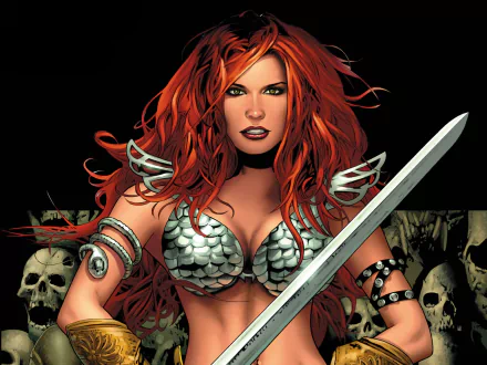 Comic Red Sonja HD Desktop Wallpaper | Background Image