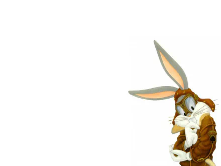 A vibrant HD wallpaper featuring Bugs Bunny from the iconic TV show Looney Tunes, showcasing the character's playful charm against a simple background.