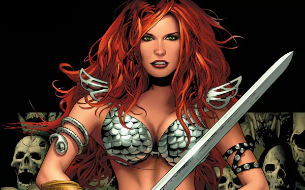 Comic Red Sonja HD Desktop Wallpaper | Background Image