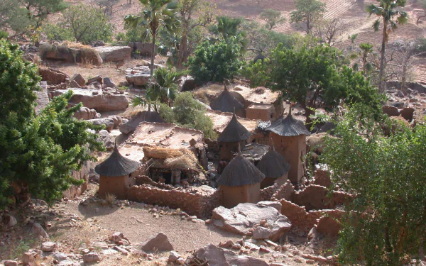  mud huts