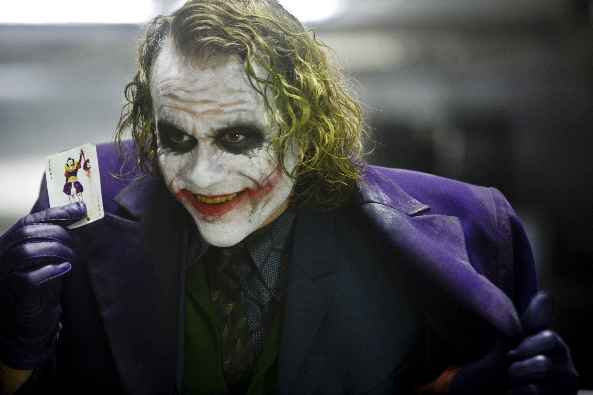 Joker played by Heath Ledger