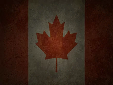 HD desktop wallpaper and background featuring the flag of Canada with a weathered texture.