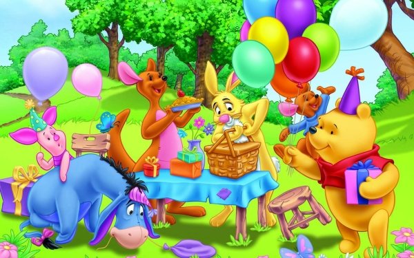 TV Show Winnie The Pooh Piglet Eeyore Kanga Rabbit HD Wallpaper | Background Image