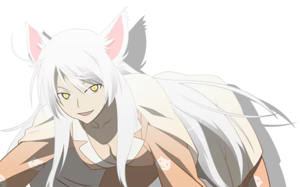 Black Hanekawa Tsubasa Hanekawa Anime Monogatari (Series) HD Desktop Wallpaper | Background Image