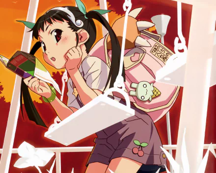 Mayoi Hachikuji Anime Monogatari (Series) HD Desktop Wallpaper | Background Image