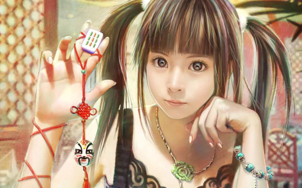 mahjong fantasy woman HD Desktop Wallpaper | Background Image
