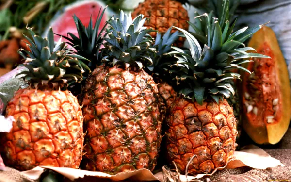 food pineapple HD Desktop Wallpaper | Background Image