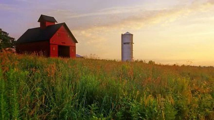 man made barn HD Desktop Wallpaper | Background Image
