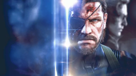 HD wallpaper featuring Big Boss and Solid Snake from Metal Gear Solid, showcasing intense character designs and captivating visuals from the iconic video game series.
