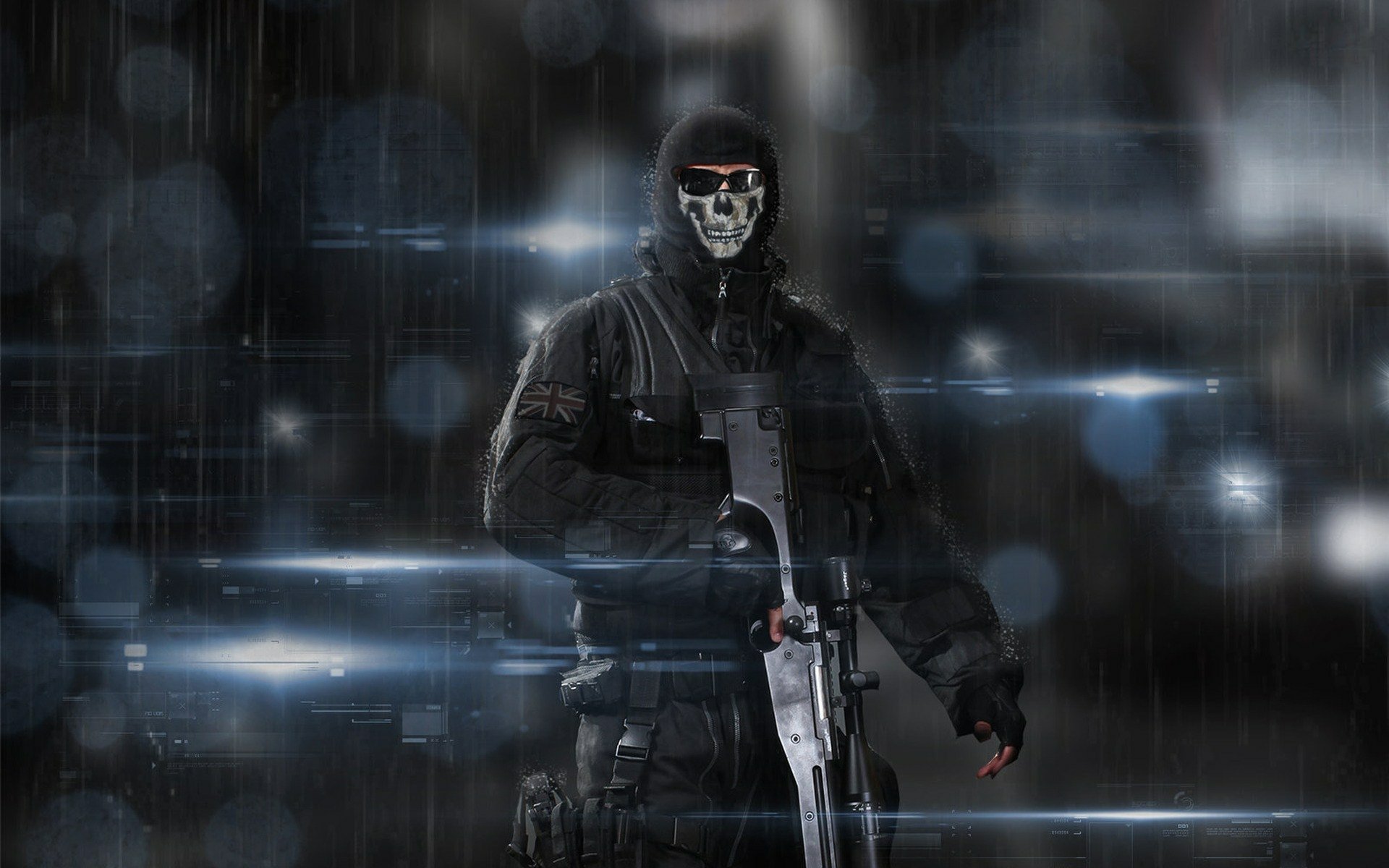 call of duty warzone ghost wallpaper