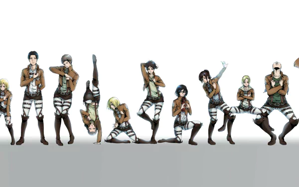 Reiner Braun Historia Reiss Jean Kirstein Bertolt Hoover Sasha Blouse Armin Arlert Mikasa Ackerman Eren Yeager Connie Springer Annie Leonhart Anime Attack on Titan HD Desktop Wallpaper | Background Image