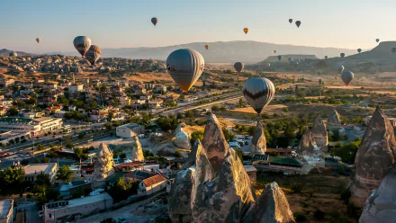 vehicle hot air balloon HD Desktop Wallpaper | Background Image