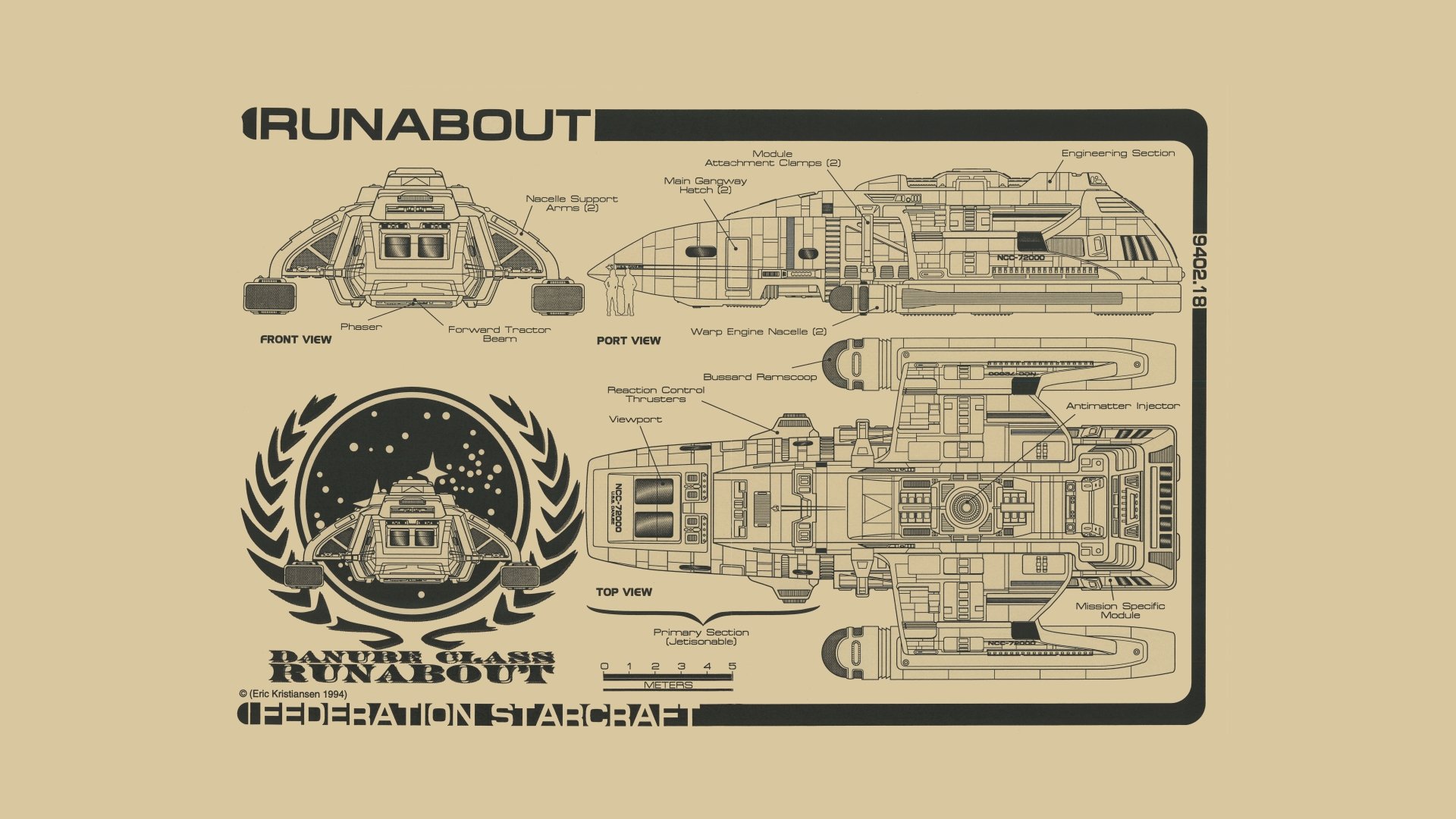 Download Schematic Sci Fi Star Trek 8k Ultra HD Wallpaper