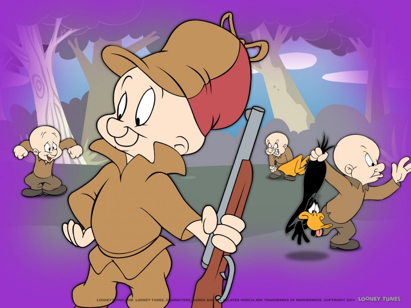 Looney Tunes HD Elmer Fudd Daffy Duck Elves Showdown Wallpaper 