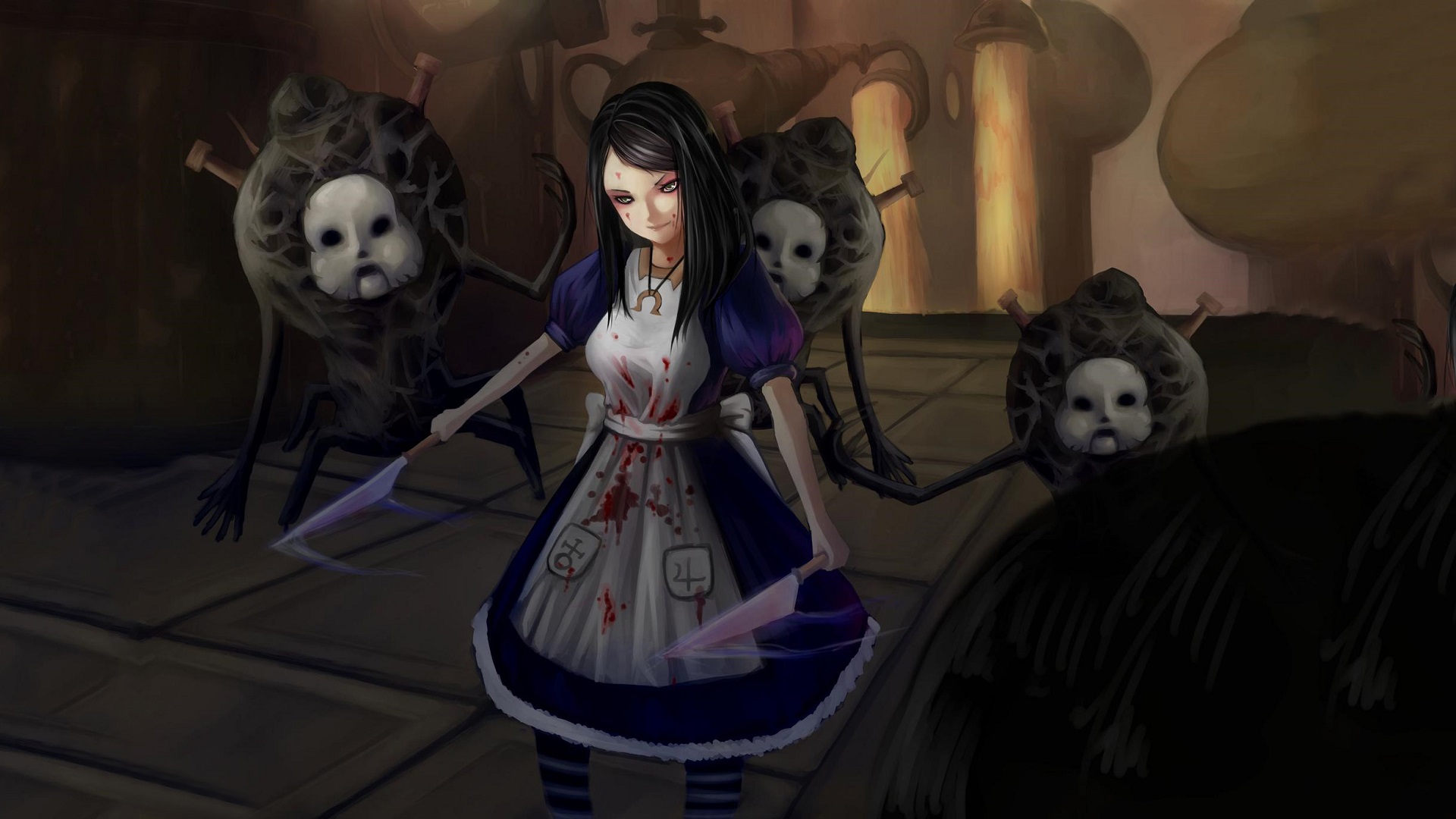 Image Alice Blood Madness Returns 2 Hair Girls vdeo game 2560x1440