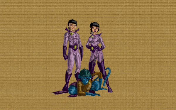 Comic wonder twins HD Desktop Wallpaper | Background Image