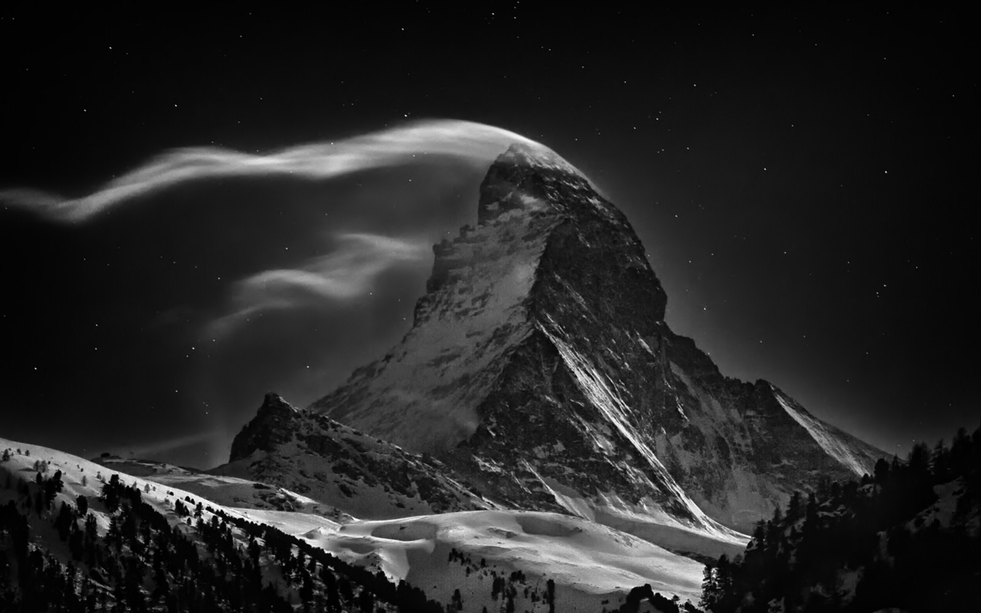 Wallpaper mountain, dark, nature desktop wallpaper, hd image, picture,  background, 7ea043