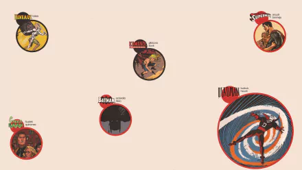 Deadman (DC Comics) Kamandi (DC Comics) Superman Batman Green Lantern Hawkman (DC Comics) Comic collage HD Desktop Wallpaper | Background Image