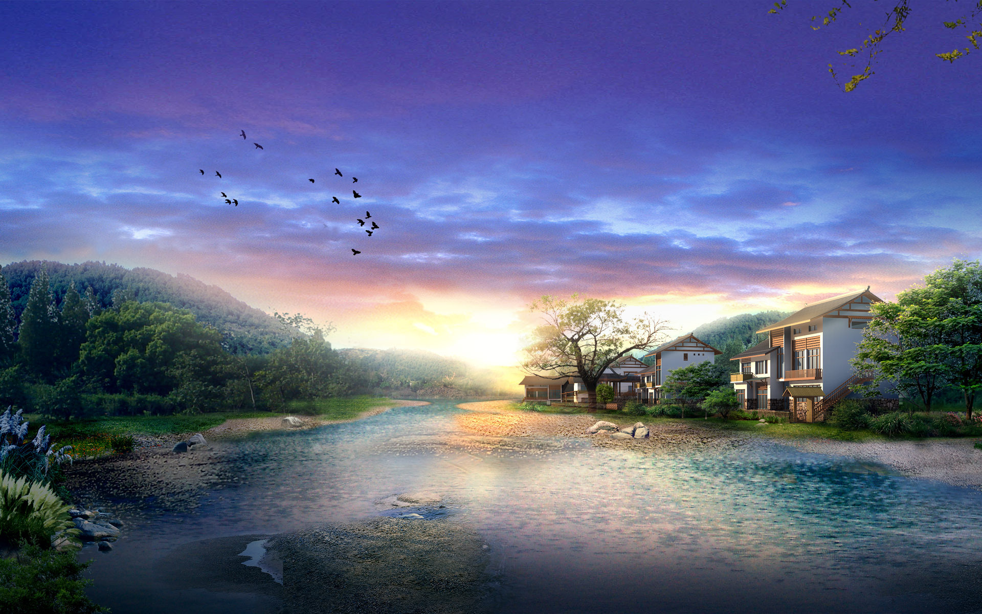 Artistic River HD Wallpaper | Background Image