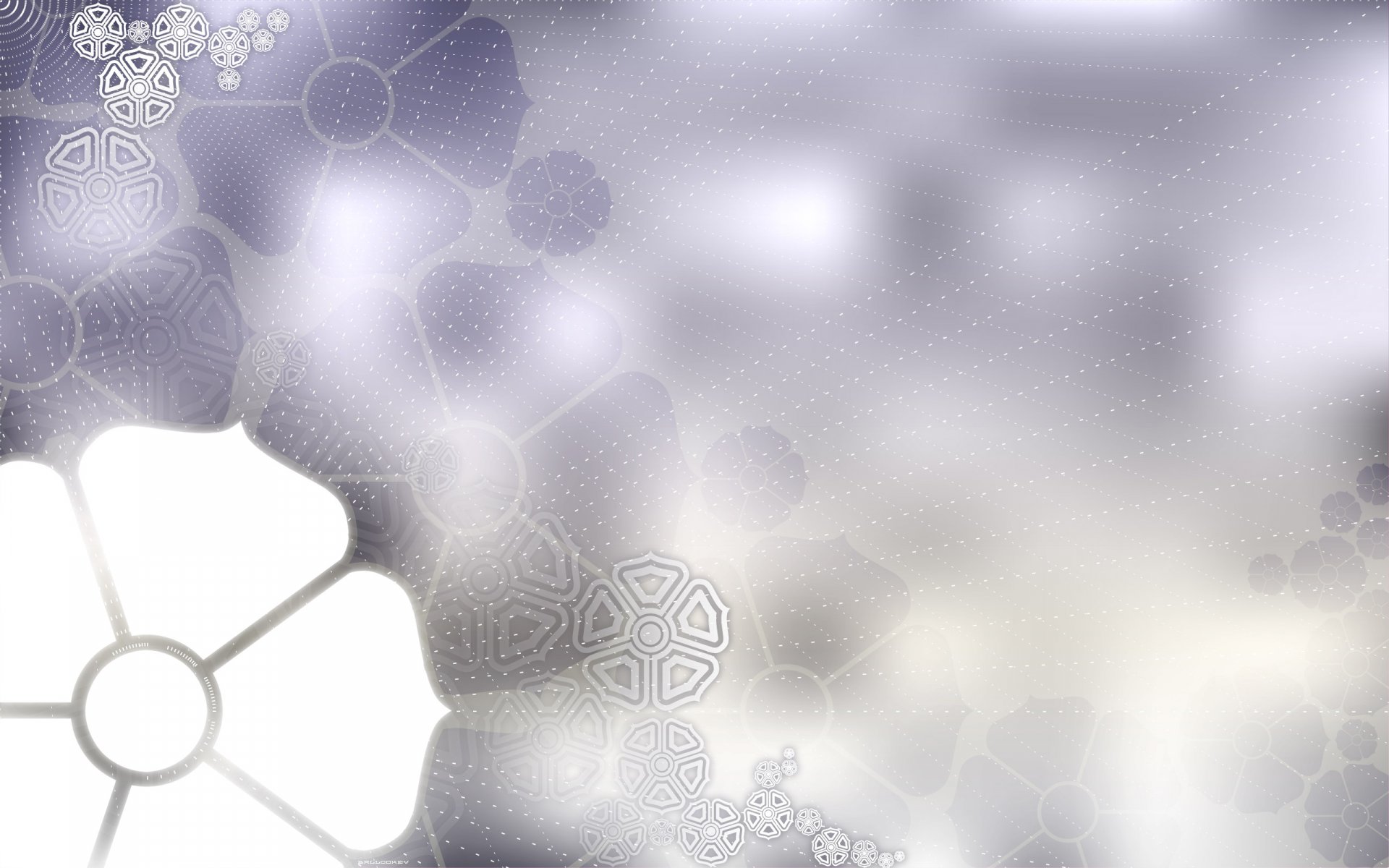 An artistic nature-themed HD PC desktop wallpaper featuring soft, blurred shapes and delicate patterns, creating a serene and calming background.