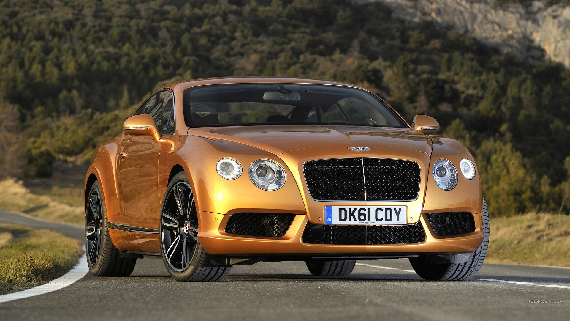 Download Car Brown Car Coupé Fastback Grand Tourer Vehicle Bentley Continental GT V8 HD Wallpaper