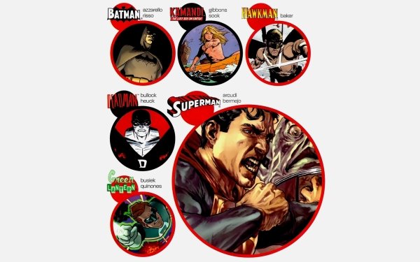 Comics Collage Batman Kamandi Hawkman Deadman Green Lantern Superman HD Wallpaper | Background Image
