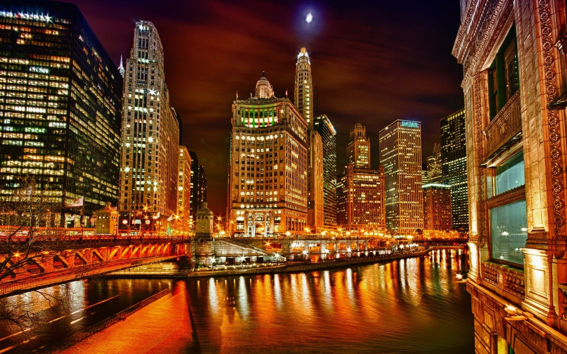 Download Man Made Chicago HD Wallpaper