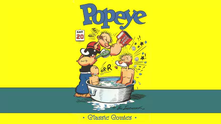 Comic Popeye HD Desktop Wallpaper | Background Image
