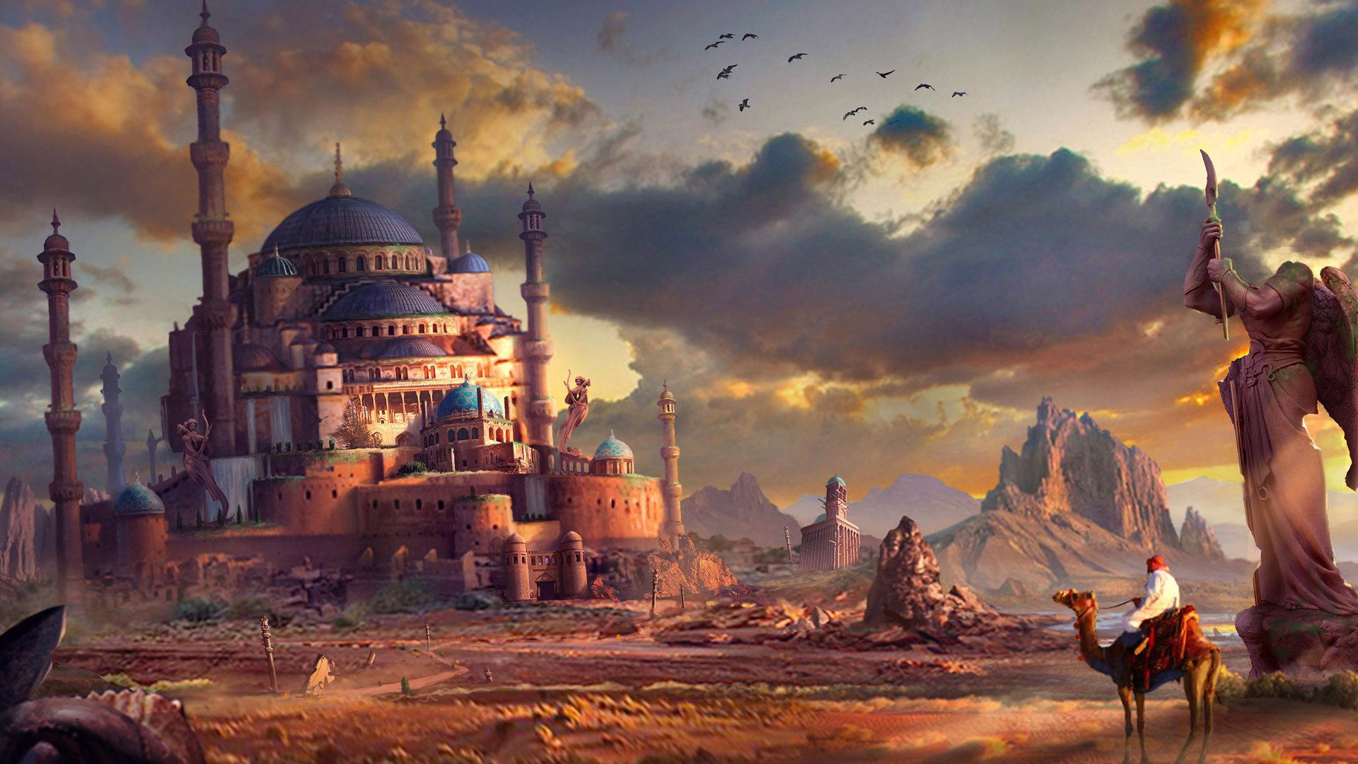 Fantasy Ancient City Wallpaper HD Fantasy 4K Wallpapers Images Photos  and Background  Wallpapers Den