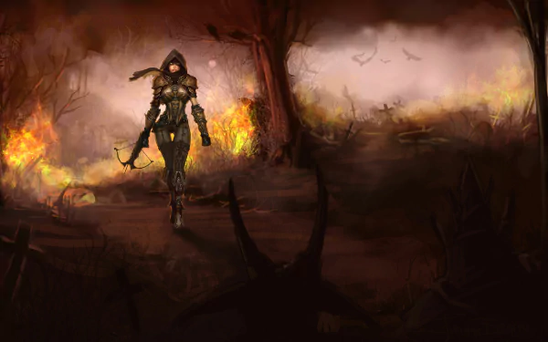 Demon Hunter (Diablo III) video game Diablo III HD Desktop Wallpaper | Background Image