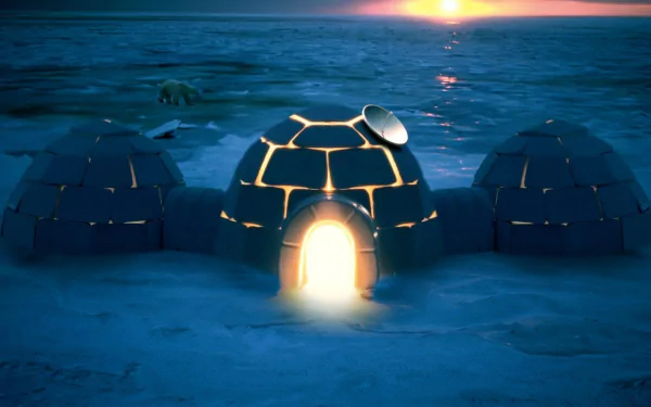 man made igloo HD Desktop Wallpaper | Background Image