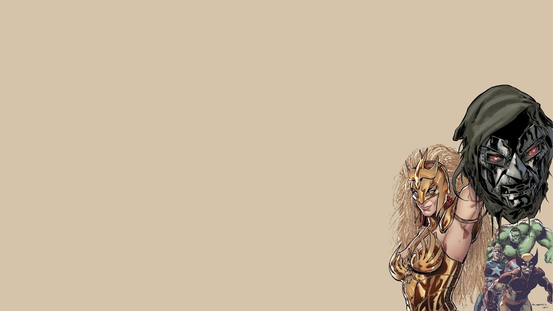 Download Hulk Wolverine Comic Fearless Defenders HD Wallpaper