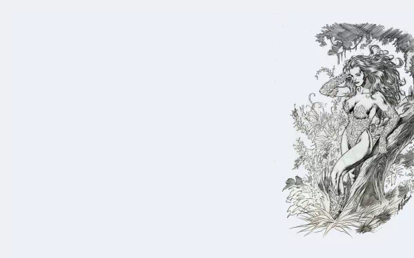 Comic Poison Ivy HD Desktop Wallpaper | Background Image